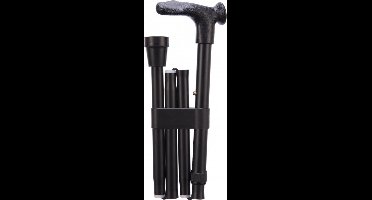 Opvouwbare wandelstok comfortgrip - zwart rechts