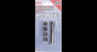 BGS Reparatieset voor vonk bougie schroefdraad M10 x 1,0 mm, 5 delig