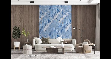 Behang - Fotobehang Vloeiend - Olie - Verf - Texturen - Breedte 160 cm x hoogte 220 cm