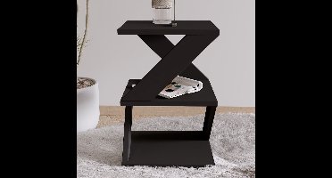 Skye Decor, Bijzettafel, Albeni - Black, Gemelamineerde spaanplaat, Zwart, 29,6 x 29,6 x 54,2 cm