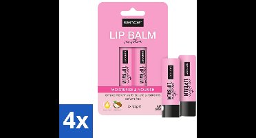 4 x Sence Lippenbalsem Sensitive 2 stuks per verpakking - Lippenbalsem - Voedend Lippenbalsem - Hydraterend Lippenbalsem - Droge Lippen - Gezonde Lippen