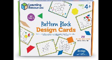 Learning Resources Pattern Blocks - Design Cards/Ontwerpkaarten - 3+
