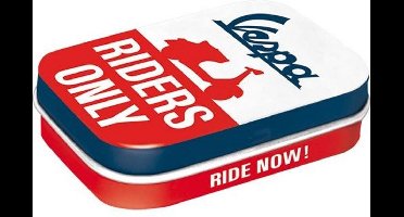 Vespa Riders Only Pepermunt Blik mint box 4 x 6 cm