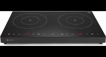 HENDI Inductiekookplaat dubbel 3500 W - zwart met boostfunctie