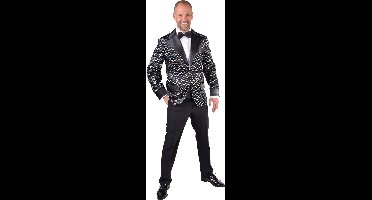 Magic Design Colbert Glitter Zwart Polyester Maat Xl