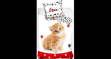 Animal Pictures Dekbedovertrek Kitten Love - Eenpersoons - 140 x 200 cm - Katoen