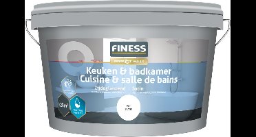 Finess keuken en badkamer verf - wit - 2,5 liter
