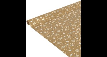 Bedrukt metallic cadeaupapier 200 x 70 cm