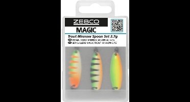 Zebco Magic Trout Minnow Spoon Set 3,7g – 3 stuks