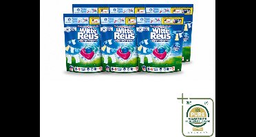 6 x Witte Reus - 3+1 Power Caps - Witte Was - 65 Wasbeurten - Wasstrips - Wasmiddel - Witte Reus - Power Caps - Wasresultaat - Vlekverwijdering