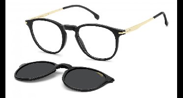 Carrera CA 393/C BLACK/ GREY SHADED POLARIZED CLIP ON 49/21/145 Herrenbrillen Brilmonturen