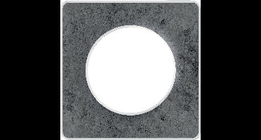 Afdekraam Odace Touch 1V - Leisteen/Wit - Schneider Electric - S520802U