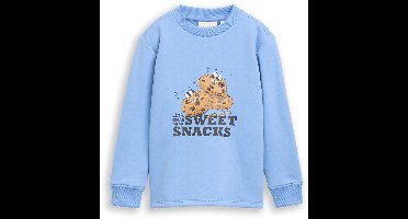 Tom Tailor - Sweatshirt met print - Maat 92/98 - Light Blue