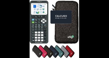 TI-84 Evo-T incl. WYNGS Beschermhoes Donkergrijs - Grafische Rekenmachine - Basis Pakket
