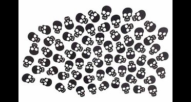 Strooideco Skulls 85gr Zwart 4cm Hout