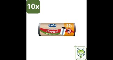 10 x Swirl – Pedaalemmerzakken – 35 L – Fixeerband – 10 zakken - Grootverpakking - Emmerzak - Emmerzak 35 L - Emmerzak Elastische Band - Emmerzak Waterdicht - Emmerzak Scheurvast