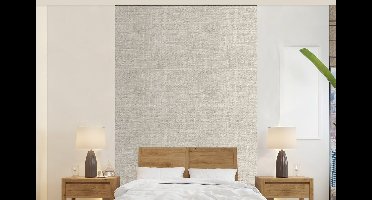 Behang - Fotobehang Linnen - Textuur - Beige - Breedte 140 cm x hoogte 220 cm