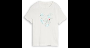 Tom Tailor - T-shirt met print - Maat XXL - Dove White