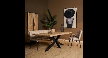 Boomstamtafel Dakota | Naturel Mangohout