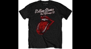 The Rolling Stones - 73 Tour Heren T-shirt - XL - Zwart