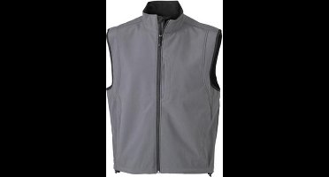 James and Nicholson Heren Waterdichte Softshell Vest (Koolstofgrijs)