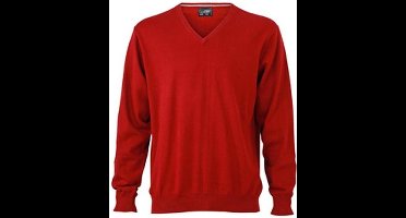 James and Nicholson Heren V-hals pullover (Bordeauxrood)