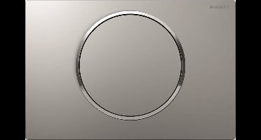 Bedieningsplaat Geberit Sigma 10 Spoel-Stop Spoeling Easy-To-Clean Mat Grijs