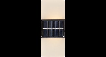 Star Trading wandlamp op zonne-energie Wally Frost, wandlamp, mat, LED, schemersensor, warm wit & daglicht, voor buiten, 14 cm