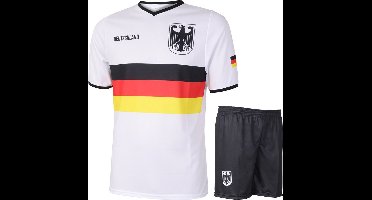 Duitsland Voetbaltenue Thuis Vlag - Voetbal Tenue Kinderen - Shirt en Broekje - Jongens en Meisjes - Volwassenen - Heren en Dames - Maat L