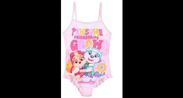 PAW Patrol - badpak - lichtroze - maat 116 - Skye en Everest zwempak