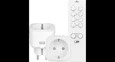 KlikAanKlikUit Stekkerdimmerset ACC2-250RN – Slimme stekker - Draadloos Dimmen - Draadloze Schakelaar - 2 Schakelaars met Afstandsbediening - Stopcontactdimmer - 100 Watt led - Wit