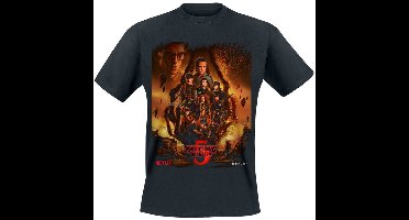 Stranger Things Season 5 - The Finale Poster Heren T-shirt - zwart - L