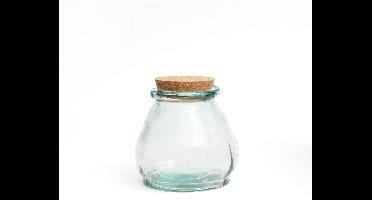 The Belly Glass Pot - Blue - S