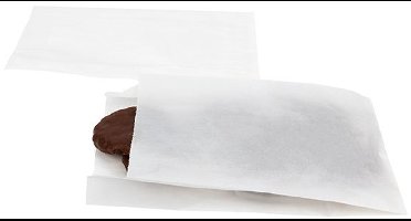 Zijvouwzakken Pergamijn papier 8,9x2,5x15,9cm (100 Stuks)