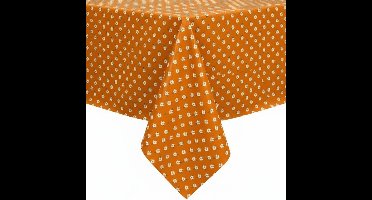 Protecttable - Tafelzeil Madeliefjes Oranje 140x200cm - Tafelkleed Afwasbaar - Kunststof