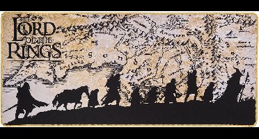Subsonic XXL Mouse Pad – Lord of the Rings – Gaming Muismat 90x40 cm – Antislip Bureaumat met Waterafstotend Oppervlak & Gestikte Randen