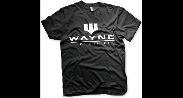 DC Comics Batman Unisex Tshirt -3XL- Wayne Industries Logo Zwart