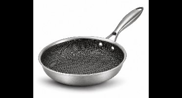 Cookinglife Koekenpan HexaCook - Hybride Pan ø 24 cm - NON STICK - geschikt voor alle warmtebronnen - keramische anti-aanbaklaag