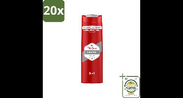 20 x Old Spice - Original - Douchegel 3-in-1 - Reinigt, Verfrist & Verzorgt - 400 ml - Wasstrips - Douchegel - 3-in-1 - Reinigen - Verfrissen - Verzorgen