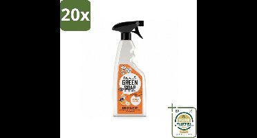 20 x Marcel's Green Soap - Keukenreiniger - Sinaasappel & Jasmijn - Tegen vet & vuil - 500 ml - Wasstrips - Keukenreiniger - Vet En Vuil Verwijderen - Natuurlijke Reiniger - Milieuvriendelijke Schoonmaak - Keuken Reinigen
