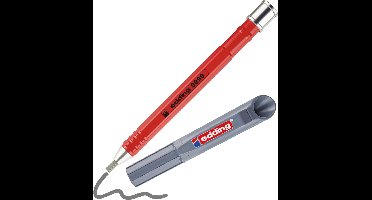 edding 8890 mechanisch timmermanspotlood met holster - HB vulling - geschikt voor o.a. hout, beton, karton, steen - los 1 stuk in kartonnen verpakking
