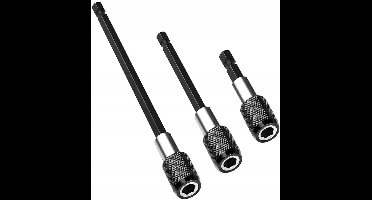 Set van 3 Zelfklemmende Bit-houders voor Schroefmachines (60/100/150mm)