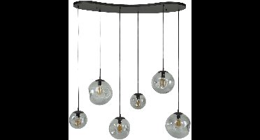 Giga Meubel Hanglamp Stellar Black - Zwart - 6-Lichts - 135x60x150cm