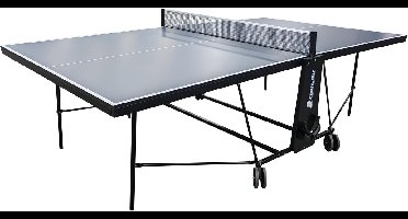 Cougar Tafeltennistafel Plus 2800 Indoor – Opklapbare Indoor Pingpongtafel Grijs 274 x 152,5 cm – Inclusief Net – Verstelbare Poten – Met 8 Wielen met Remmen