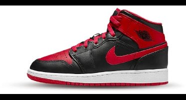 Nike Nike Air Jordan 1 Mid (GS) - Sneaker - Zwart/Rood