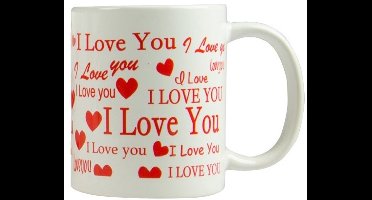 Arti Casa Mok I Love You 300 Ml Keramiek Wit/rood