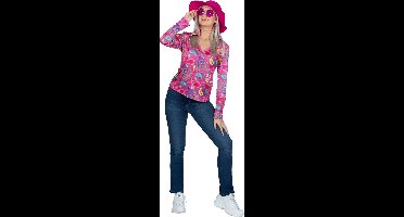 Hippie Blouse Daisy Roze Dames - Maat 36