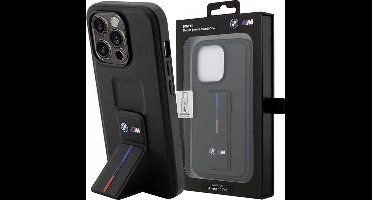 BMW M Tricolor Grip Back Case - Geschikt voor Apple iPhone 14 Plus (6.7") - Zwart