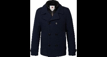 Petrol Industries - Heren Klassieke Jas - Blauw - Maat XXXL