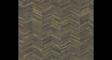 VISGRAAT BEHANG | Modern - bruin beige zwart - A.S. Création Geo Effect